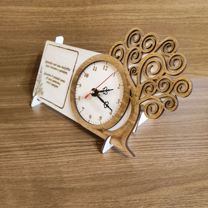 Orologio con dedica e albero della vita